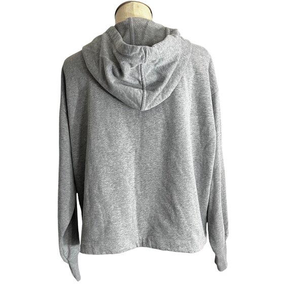 Old Navy Hoodie M Womens Grey Oversize Half Zip Long Sleeve Pullover Size Medium - Picture 2 of 11